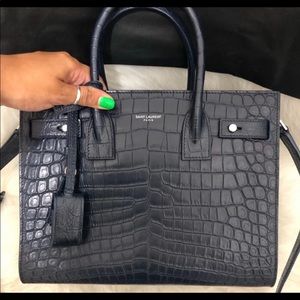 Saint Laurent Sac De Jour Crocodile